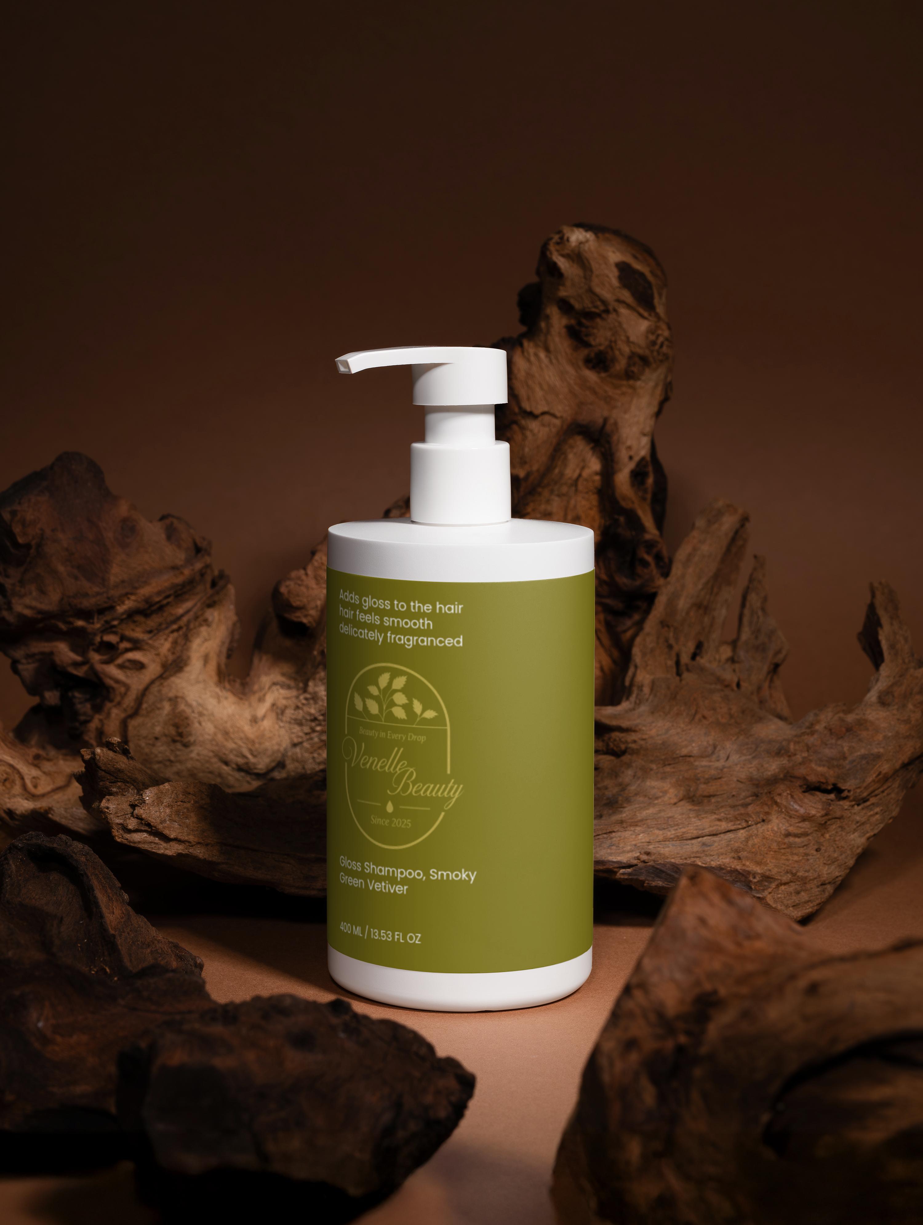 Šampūns matu Mirdzumam – Smoky Green Vetiver
