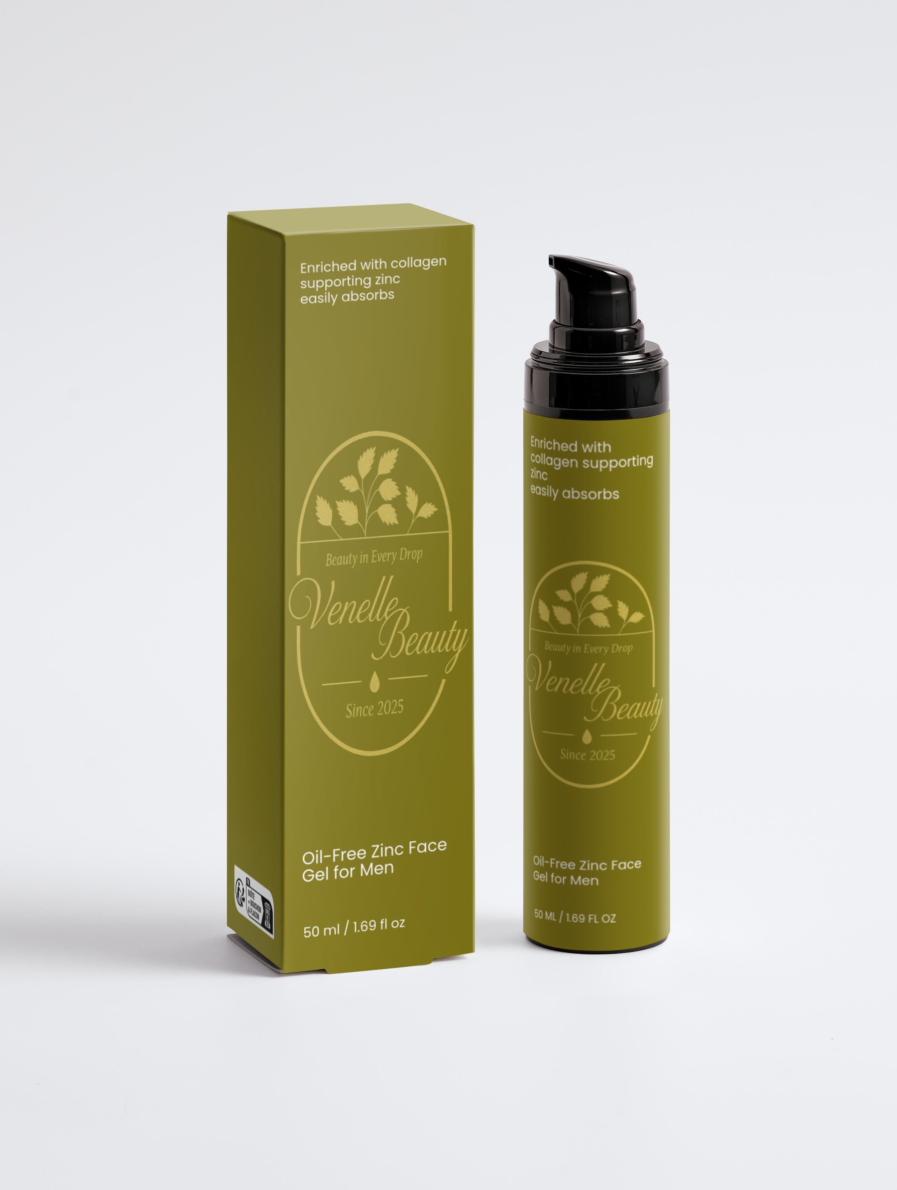 Vīriešu mitrinošais gēla krēms ar cinku